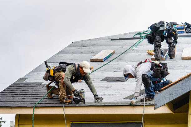 Professional Gutter Installation technician working in Latta, SC